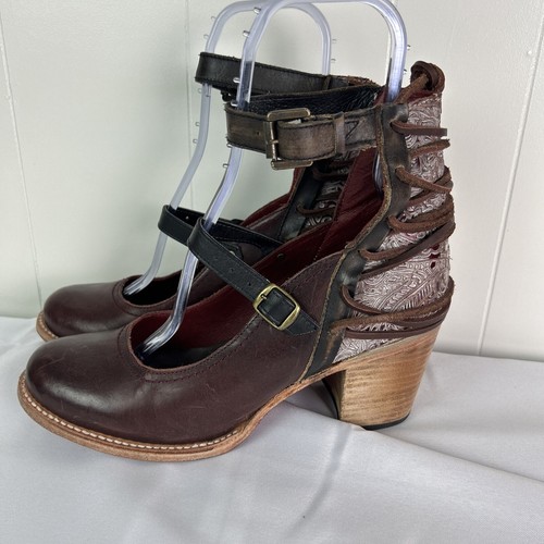 FREEBIRD Raeanne Burgundy Ankle Bootie SZ 11 **scuffs** - Picture 5 of 10