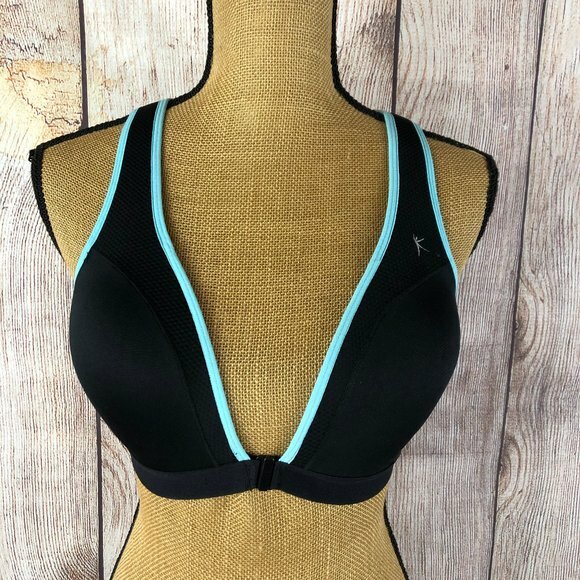 danskin zipper front sports bra