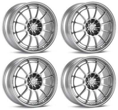 ENKEI Silver NT03+M in SILVER-SET OF 4 18x9.5 Rims 5x108 +40mm for FOCUS ST RS!