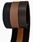 Leather Strips & Straps Black & Brown 1 meter lengths 25 mm wide