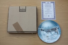 Wedgwood Collector Plate - Waterways by Winter Moonlight : At the Junction