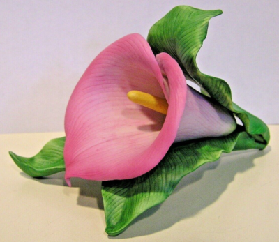 LENOX PINK CALLA LILY -- Garden Flower sculpture -- -- NEW in BOX
