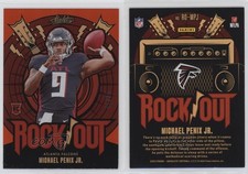 2024 Panini Absolute Rock Out Orange Spectrum /75 Michael Penix Jr Rookie RC