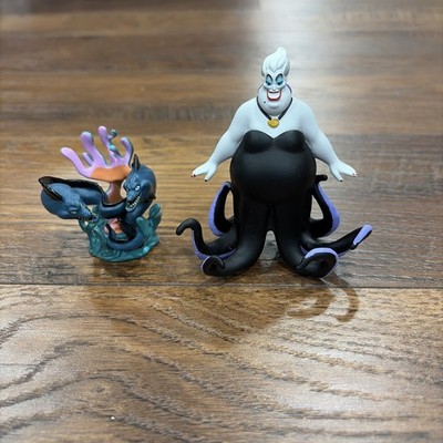 LITTLE MERMAID Figure Play Set DISNEY Princess PVC TOY Ursula & Flotsam & Jetsam