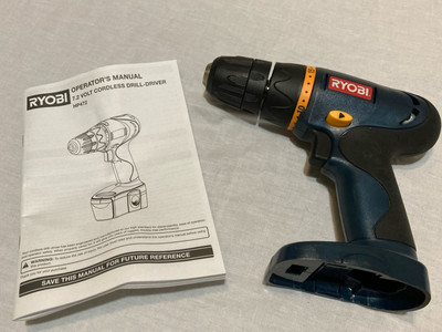 #ad Ryobi Hp472 7.2V 3 8quot; Drill Driver Body Only P2402 TESTED $9.99