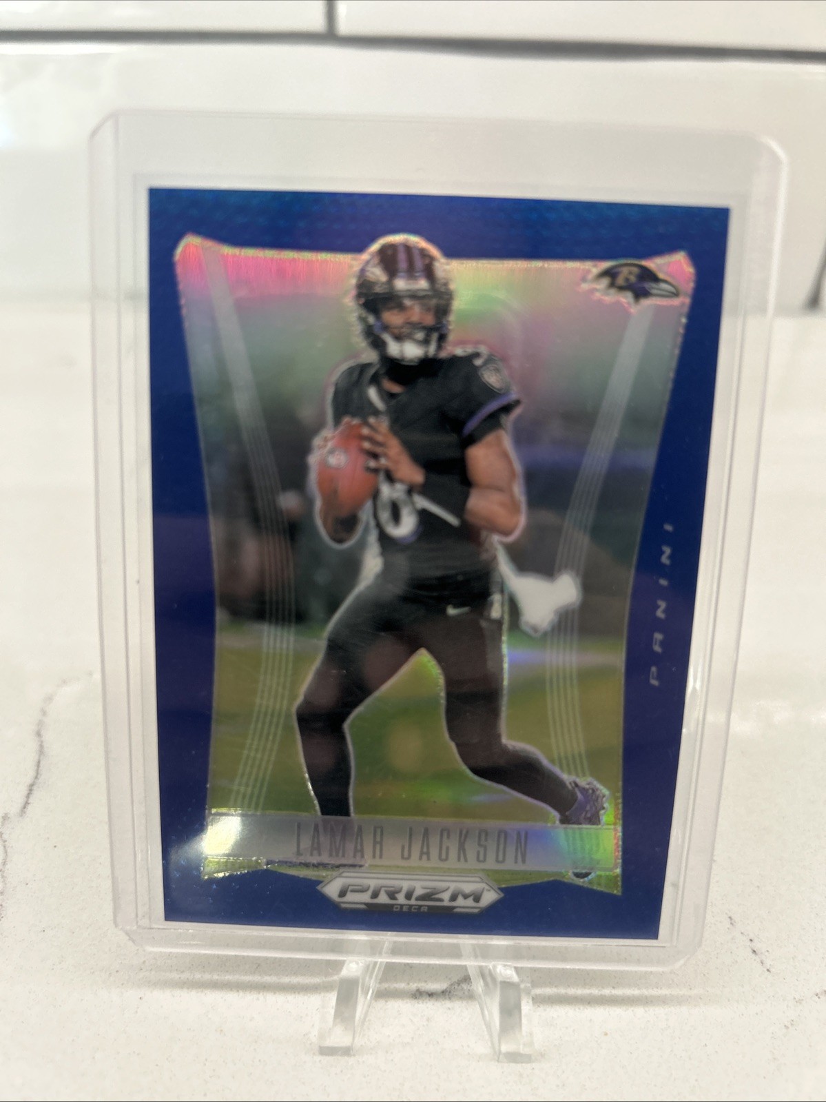 2024 Panini Prizm Deca - Lamar Jackson #20 Blue Prizm /149