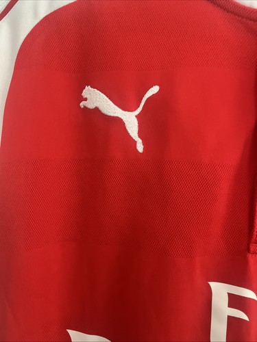 Official Arsenal FC Mens 2015/16 Blank Home Long Sleeve Shirt Size M Medium - Picture 4 of 7