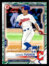 2021 Bowman Prospects Carson Tucker Camo #BP-77 - Cleveland Indians