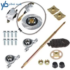 Rear Live Axle Kit, Brake Assembly,Sprocket  Hub,Chain,Hub Drift Trike Go Kart