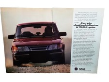 1989 Saab 900 Print Ad Red Car Its Genius Vintage Turbo Magazine Advertisement 1989 Saab 900 Print Ad Red Car Its Genius Vintage Turbo Magazine Advertisement
