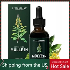 Betterbrand Mullein Leaf Extract Drops – With Chlorophyll for Lung Health, 1PACK