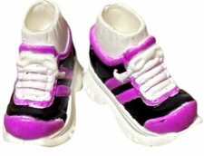 Mattel Barbie Doll Fashion Fever Black and Pink Athletic Shoes