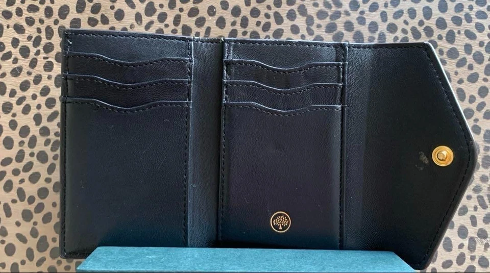 Cartera MULBERRY Plegable Multi Tarjeta Verde Pequeña Clásica Cuero Granulado Foto 4 de 4