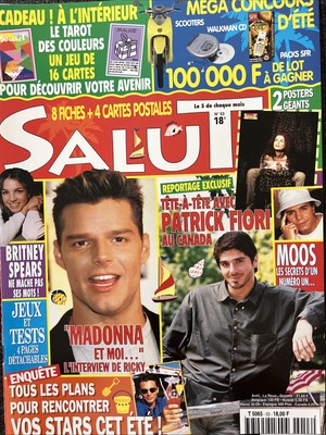 SALUT Britney Spears Ricky Martin David Charvet Dawson s Creek Claire Danes