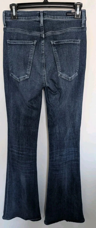 Citizens of Humanity Fleetwood High Rise Flare Jeans Size 27 Dark Wash Denim - Image 3 of 4