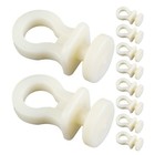  50 PCS Curtain Rail Glider Pulley Slide Pulleys Gliders for Track