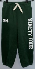 Old Navy Boy's Green Jogger Sweat Pants Pockets Drawstring Waist Size S 6-7 