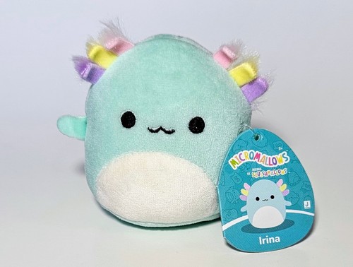 2,5 Zoll Original Squishmallows Micromallows * Irina der Axolotl * Micromallow Plüsch