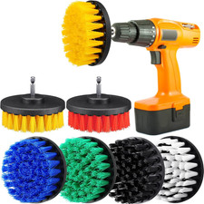 6 Pcs Drill Brush Attachment Power Scrubber Cleaning Kit Multi Purpose Drill Bru