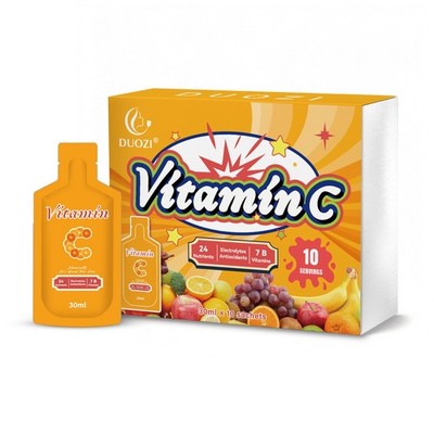 Duozi Vitamin C Immune Support & Collagen Synthesis Drink Supplement Pack of 10