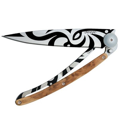Deejo TATTOO leichtes Taschenmesser Leichtgewichtmesser Gravur 37g Klingensperre