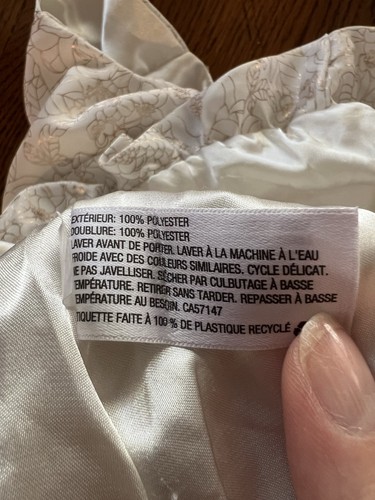 Vestido Burbuja Blanco Marca Cherokee, Bebé/Niño Talla 12 Meses - Imagen 4 de 4