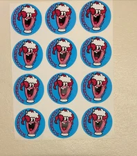 RARE MATTE Vintage TREND Scratch Sniff Sticker Sheet. *Strawberry Soda*