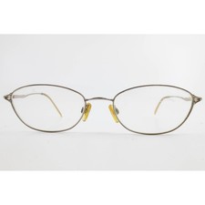 Sophia Loren M141 Eyeglasses Oval Champagne Gold Metal Frames 53-18-135 Womens