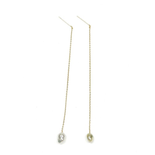 Jewelry Pierced Earring Pearl Gold 1326039