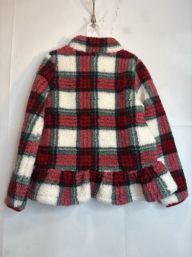 Gymboree Girls Plaid Sherpa Half Zip Mock Neck Long Sleeve Pullover - Bild 14 von 24