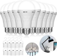 15W Rechargeable LED Light Bulb Emergency For Home Power Failure 1200mAh Charger
