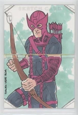 2014 Upper Deck Marvel Premier Booklets 1/1 David Lee Auto Sketch v7j