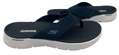 Skechers Women's Splendor Go Walk Flex Slip On Comfort Sandals Blue Size:8 162i