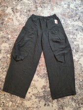 We The Free Onset Mid Rise Parachute Cargo Pants Black Size XS NWT 