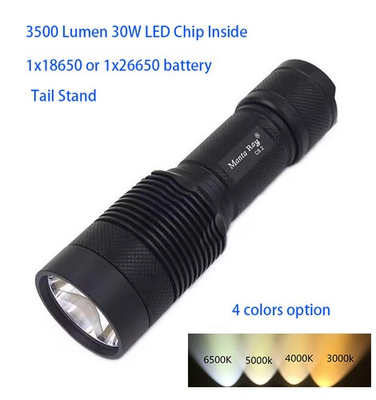 #ad Super Bright High Power 3500Lumen Real 30W LED Tactical Flashlight 6000K 3000K $59.00