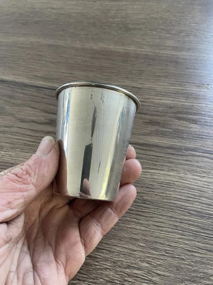 Ancienne timbale en argent massif 60 gr - Photo 2/4