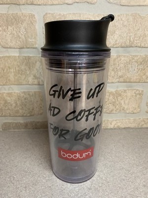 Bodum Plastic Insulated French Press Travel To Go Tumbler Coffee Tea Cup 16oz