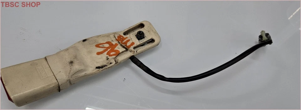 Lincoln Mark VIII 1993 94 95 1996 LH base de asiento regazo clip de cinturón marfil Foto 2 de 4