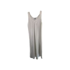 Unmentionables Vintage Satiny Silky White Maxi Nightgown Ladies No Size Tag.