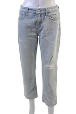 Joes Women Boyfriend Cropped Jeans Light Blue High Rise 90s Size 28