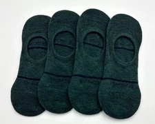 4 pairs Men's Lightweight Merino Wool Blend No Show Socks Size L 9.5-13 BOMBAS
