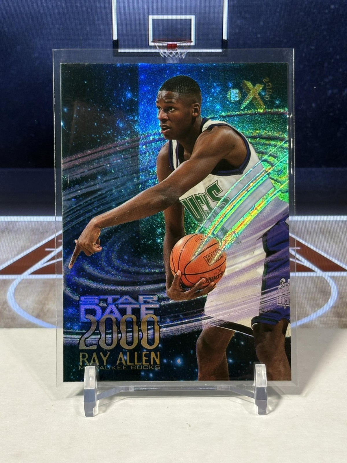 Ray Allen 1996 SkyBox E-X2000 #2 Star Date 2000 Price Guide
