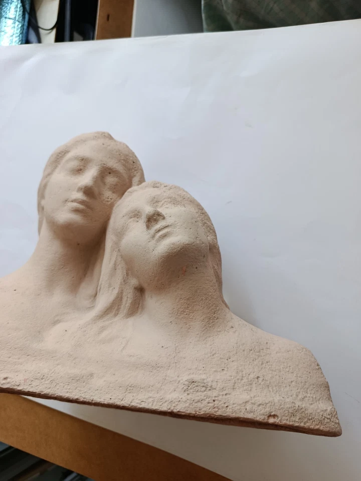Art Déco sculpture Rêverie en platre d'atelier modelé d'après Henri Contheillas - Photo 4/4