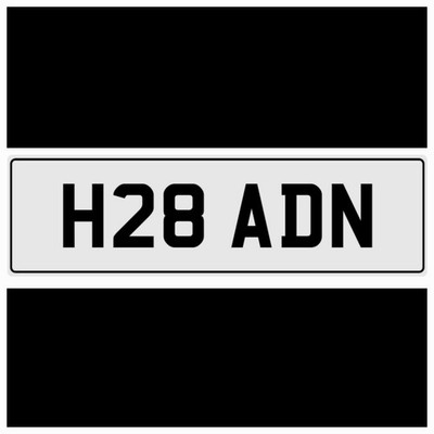 H28 ADN AIDAN AIDEN ADRIAN AYDEN AADEN ADEN ADAN ADAM ADS PRIVATE NUMBER PLATE