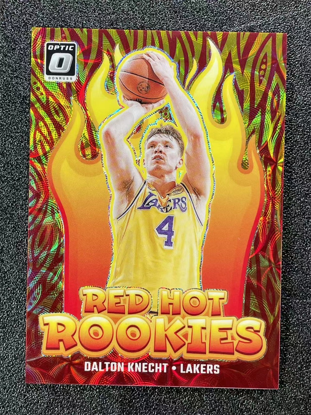 2024-25 Panini Donruss Optic Dalton Knecht Red Hot Rookies Gold Choice RC /10
