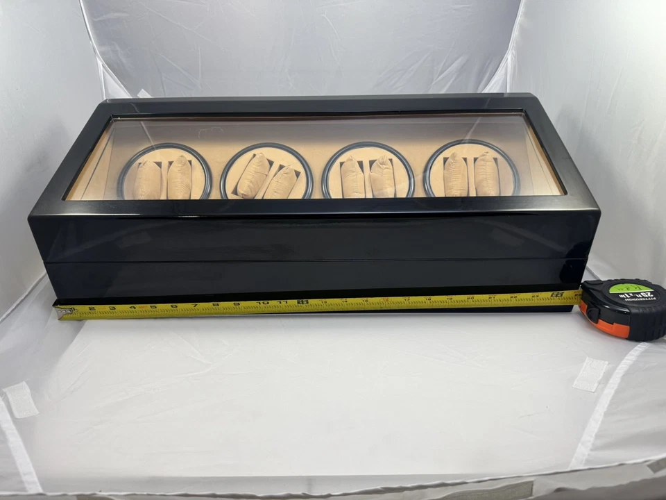 20 Relojes Rotación Automática 8 Relojes Enrollador Caja con 12 Relojes Pantalla Almacenamiento Foto 3 de 4