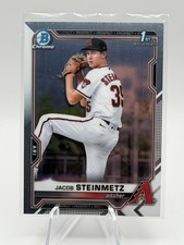 2021 BOWMAN DRAFT CHROME 1ST ARIZONA DIAMONDBACKS - JACOB STEINMETZ #BDC-83