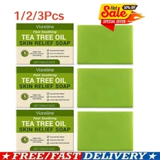 1/2/3X Relief Soap Bar, Loravey Tea Tree Oil Soap,Natural Soaps for Healthy Skin