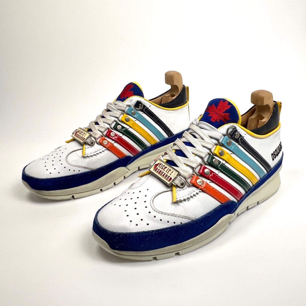 Dsquared 2 shoes White Kick It 1964 Mens Sneakers Size US 8 / Eu