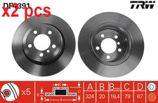 X2 PCS BRAKE DISC DF4391
